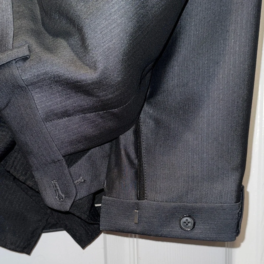 APT 9 Classic Gray Men's Blazer 46R / pants 36x32 - Picture 11 of 12